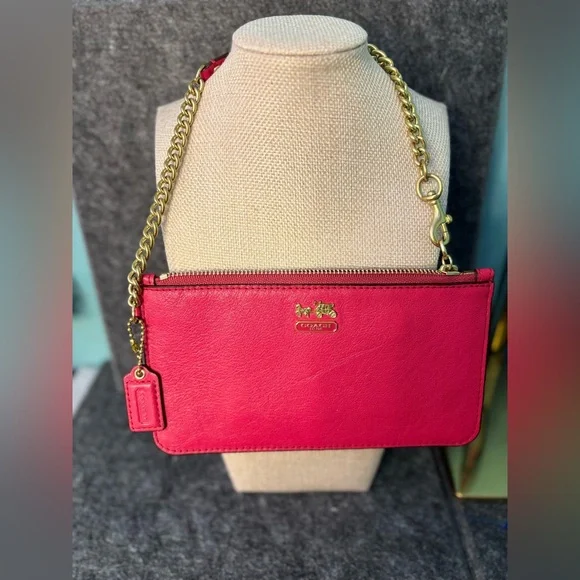 Coach Madison Slim Leather Wristlet - Picture 1 of 8